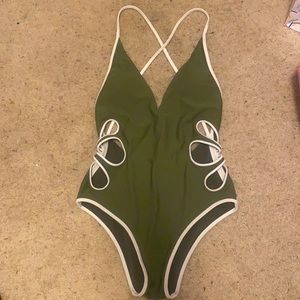 AERIE ONE PIECE CUTOUT BATHING SUIT